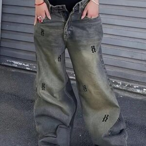 Jean Wide-Leg Bordado