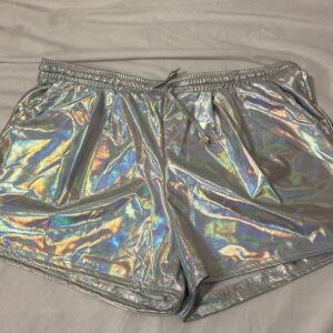 Short holográfico con cintura elástica