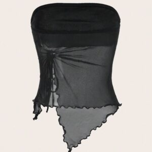 Top Malla Traslúcida