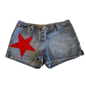 Mini Short Mezclilla Tiro Bajo