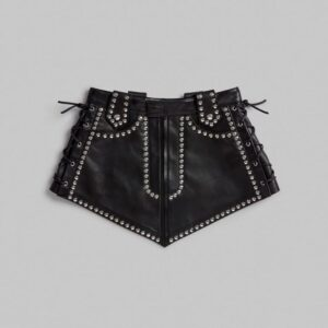 Short Cuero Sintético con Broches